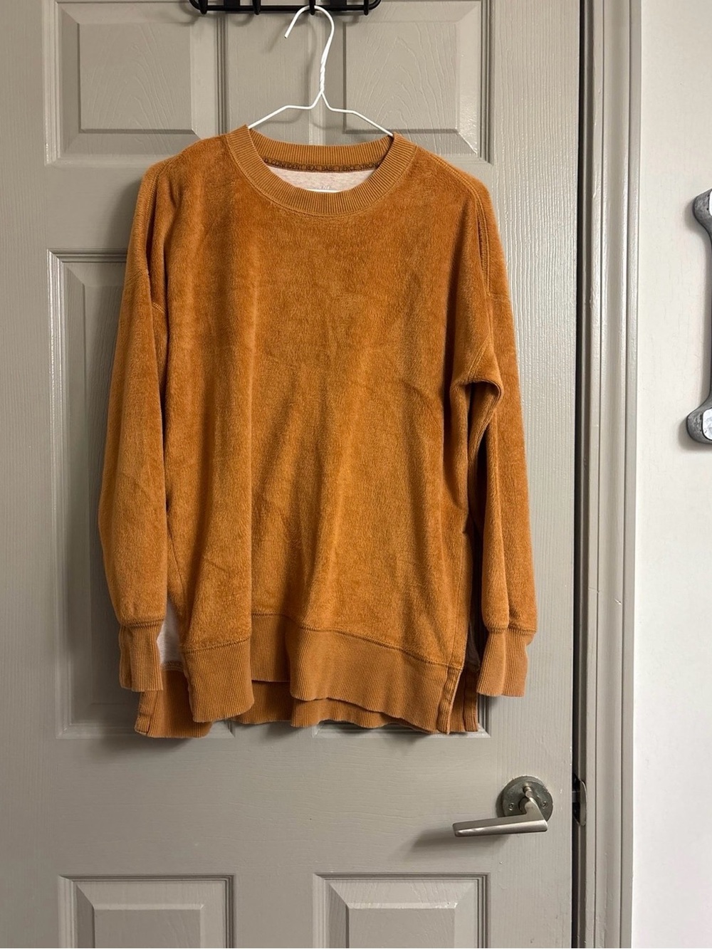Cozy Crewneck Sweater -  Orange